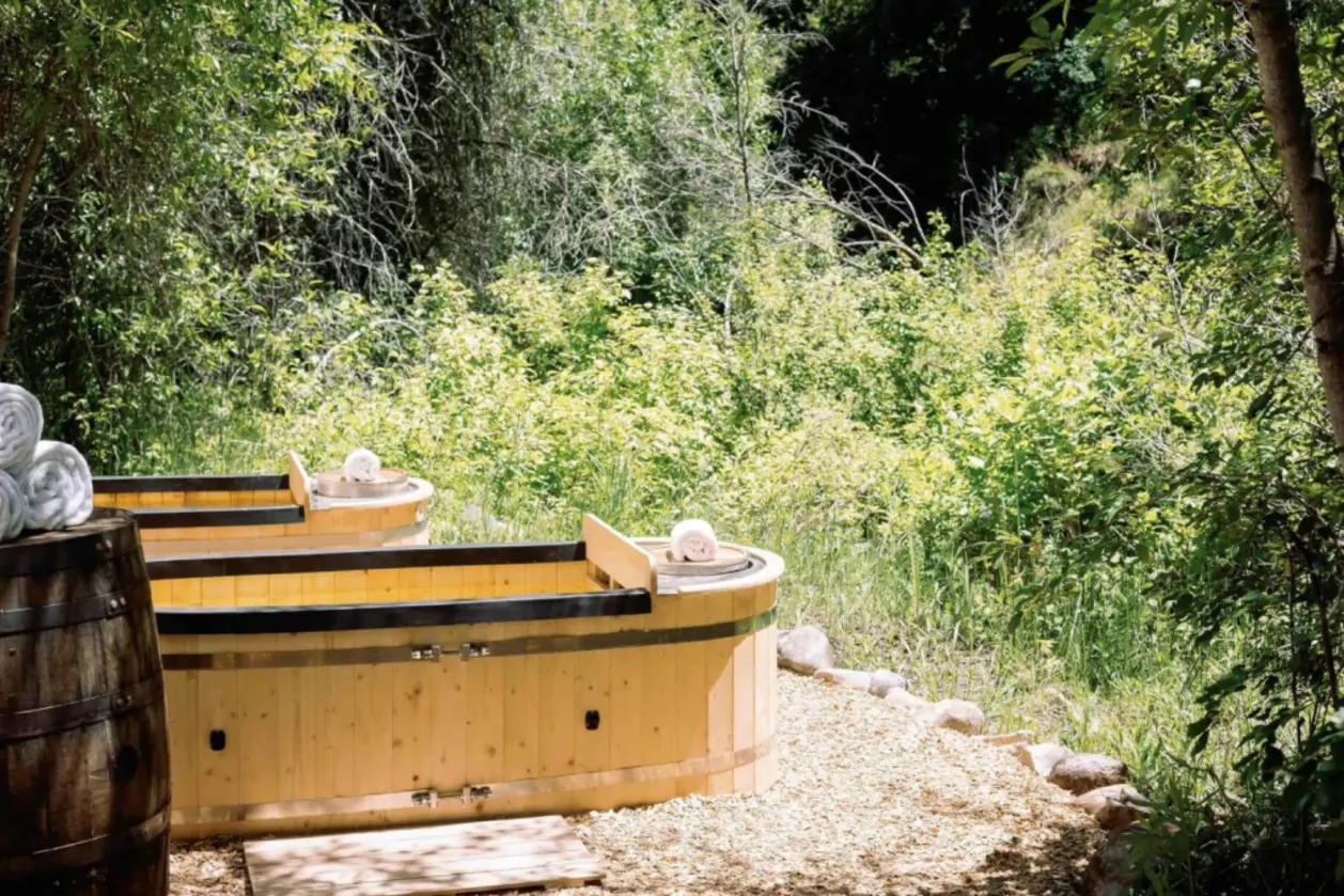 The Lodge at Blue Sky cold plunging immersion tubs